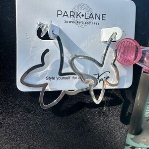 Park Lane Silver Outline Butterfly Earrings